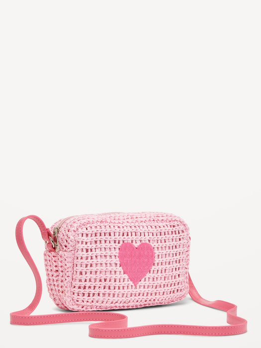 Straw Crossbody Bag for Girls