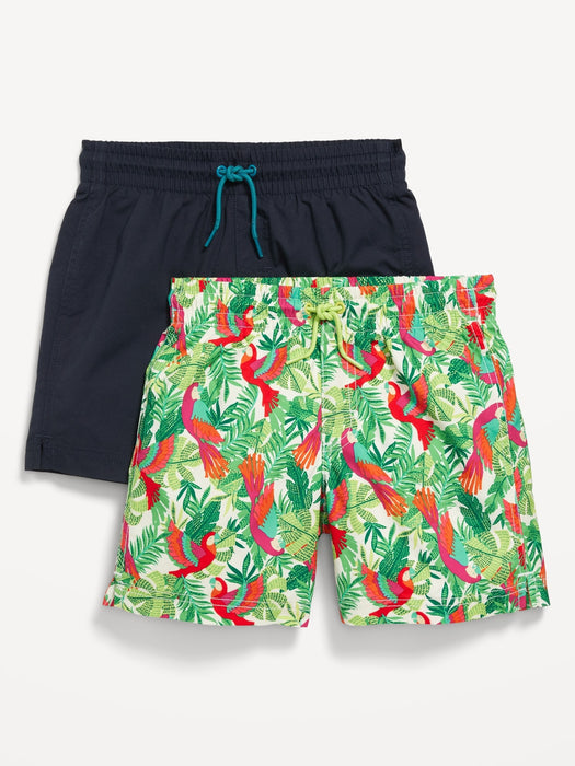 Printed Swim Trunks 2-Pack for Boys