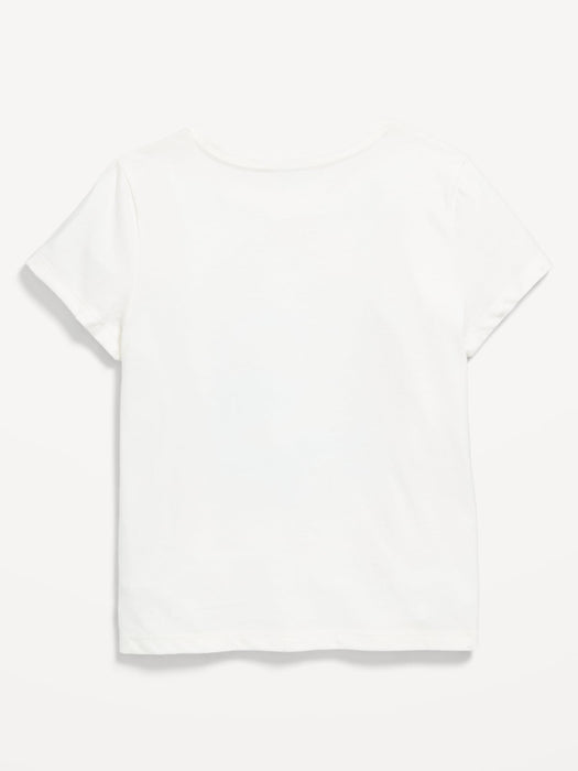 Short-Sleeve Flip-Sequin Graphic T-Shirt for Girls