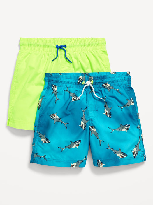 Printed Swim Trunks 2-Pack for Boys