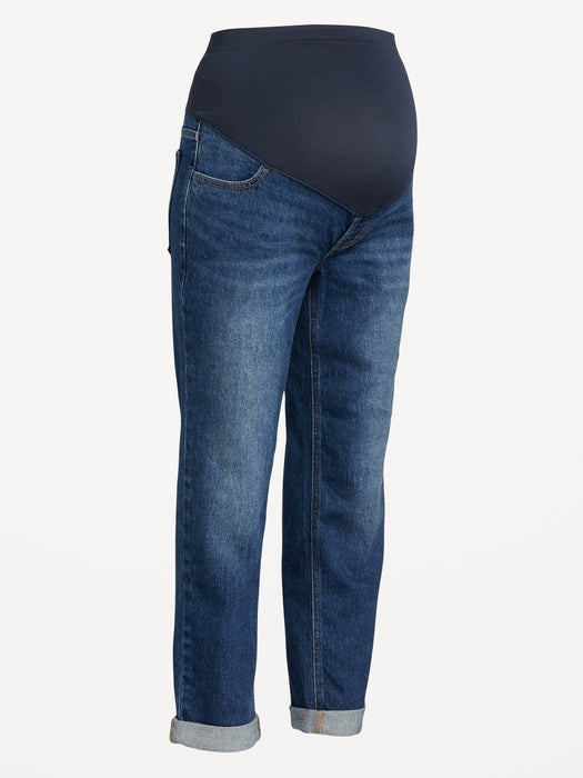 Maternity Full-Panel Wow Boyfriend Jeans