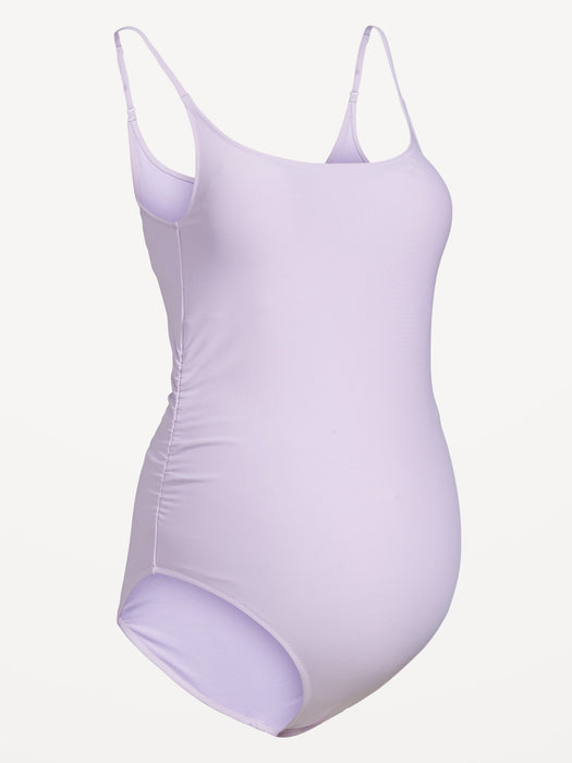 Maternity Scoop Neck One-Piece Swimsuit