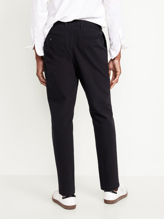 Loose Taper Seersucker Pants