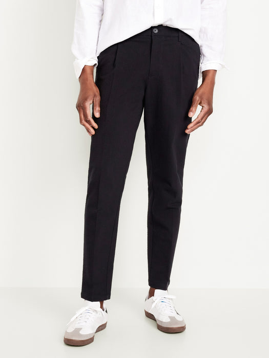 Loose Taper Seersucker Pants