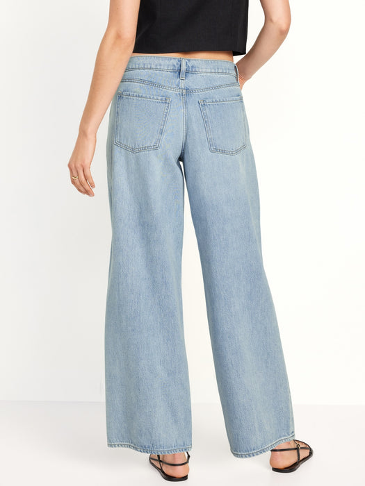 Low-Rise Baggy Wide-Leg Jeans