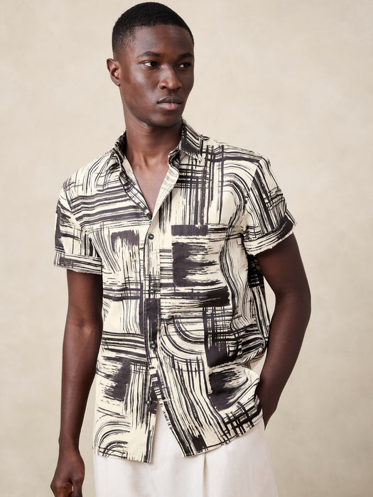 Washed Cotton Poplin Shirt