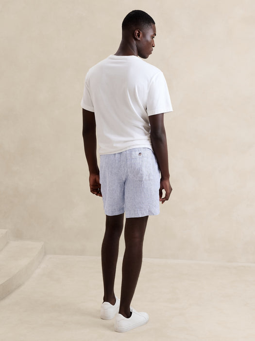 Lino 7" Linen Pull-On Short