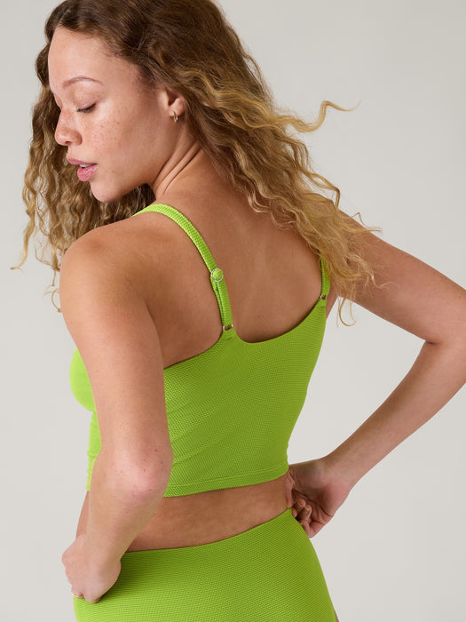 Scoop Crop Pique Tankini D-DD