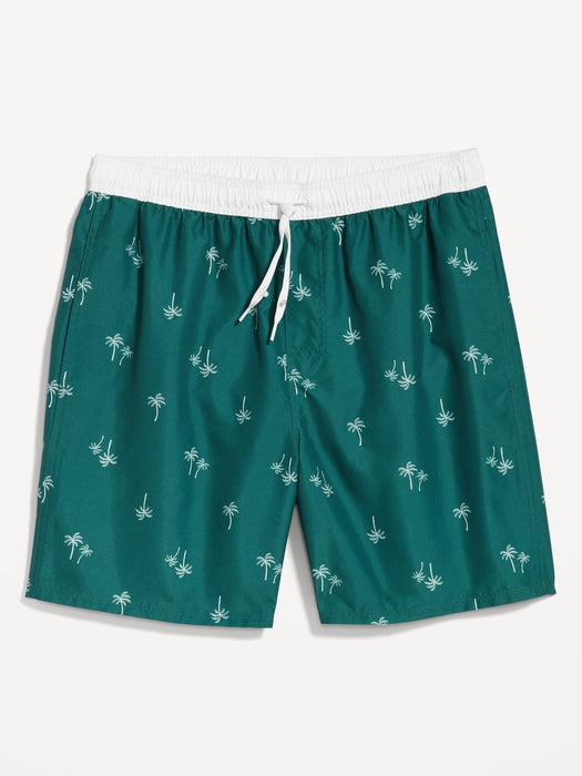 Printed Swim Trunks -- 7-inch inseam