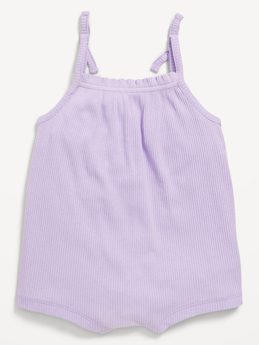 Sleeveless Tie-Bow One-Piece Romper for Baby