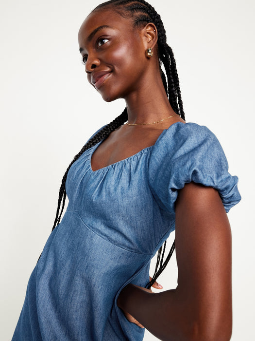 Jean Mini Swing Dress