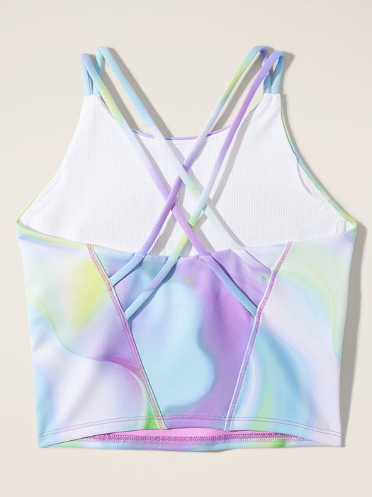 Athleta Girl Long Distance Strappy Built in Bra Tank