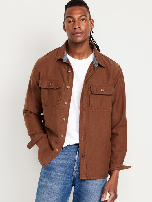 Loose Fit Pocket Shirt