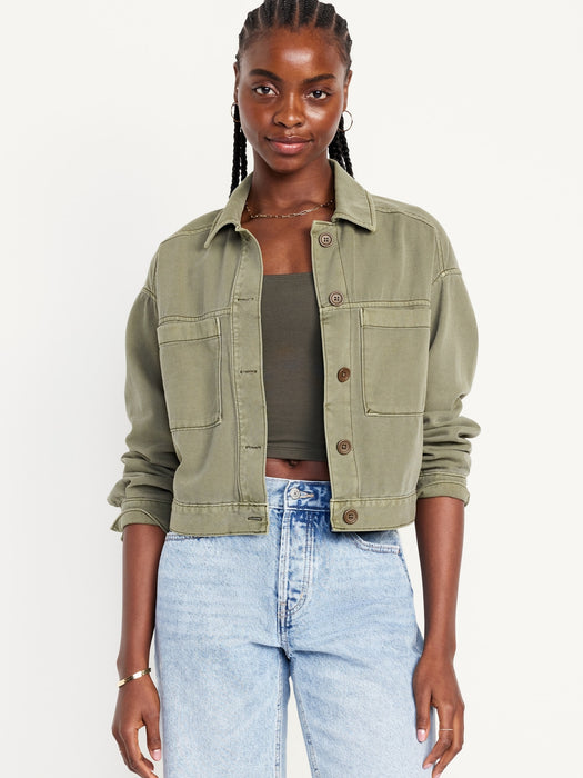 Crop Utility Jacket