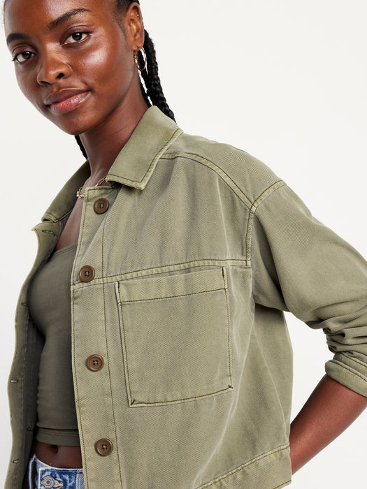Crop Utility Jacket