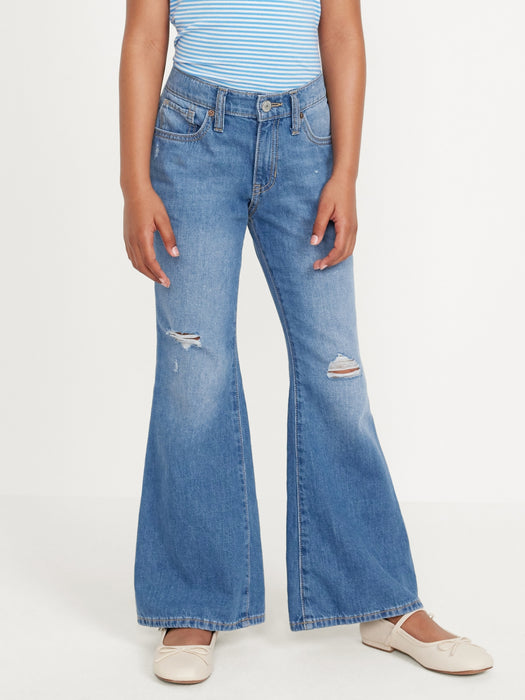High-Waisted Super Baggy Flare Jeans for Girls