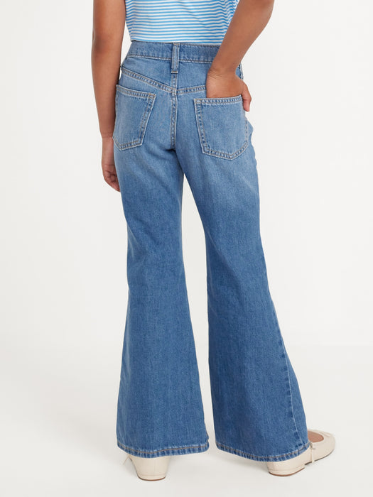 High-Waisted Super Baggy Flare Jeans for Girls