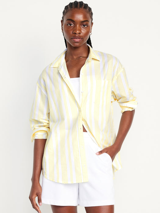 Oversized Button-Down Boyfriend Shirt