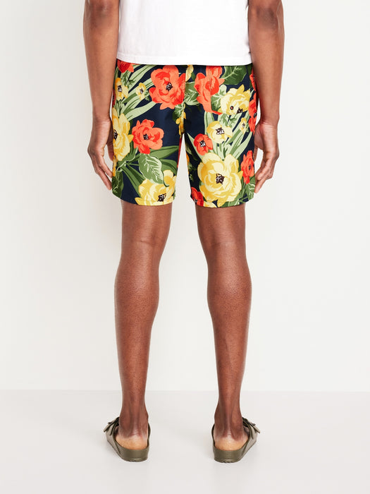 Printed Swim Trunks -- 7-inch inseam
