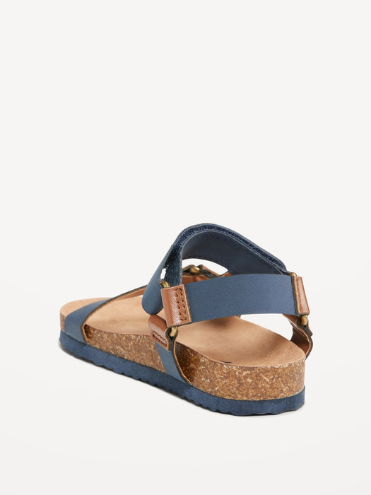 Faux-Leather Strap Sandals for Toddler Boys