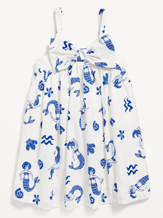Sleeveless Bow-Tie Dress for Toddler Girls