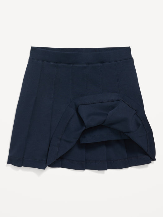 School Uniform Pleated Knit Skort for Girls