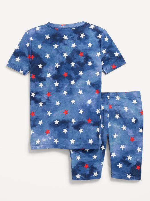 Gender-Neutral Graphic Snug-Fit Pajama Set for Kids