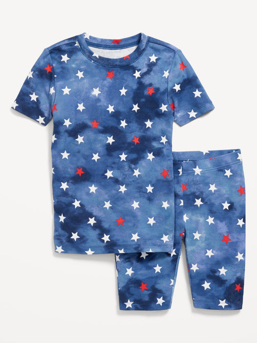 Gender-Neutral Graphic Snug-Fit Pajama Set for Kids