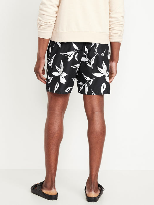 Printed Swim Trunks -- 7-inch inseam