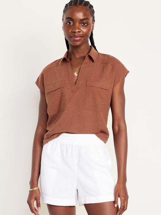 Dolman-Sleeve Utility Shirt