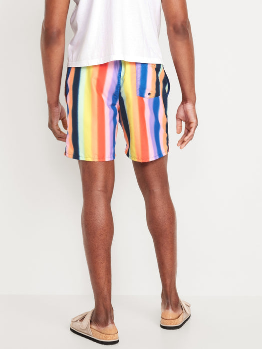 Printed Swim Trunks -- 7-inch inseam