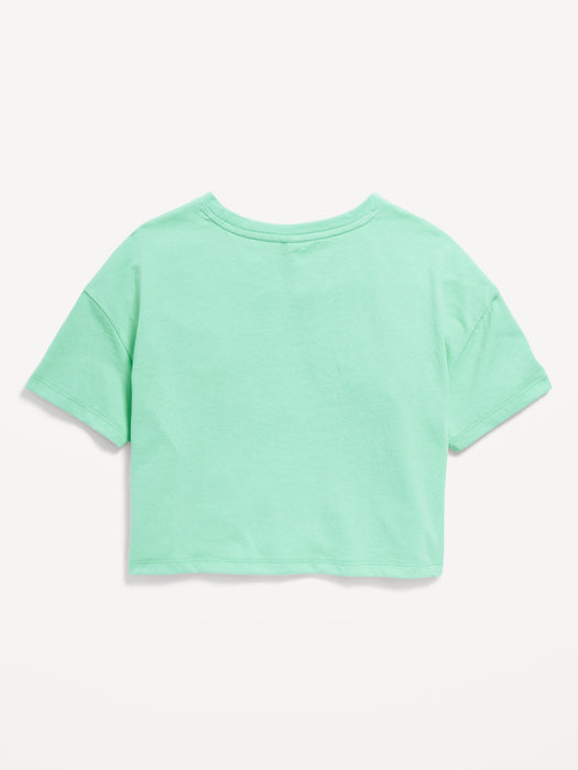 Oversized Embroidered Graphic T-Shirt for Girls