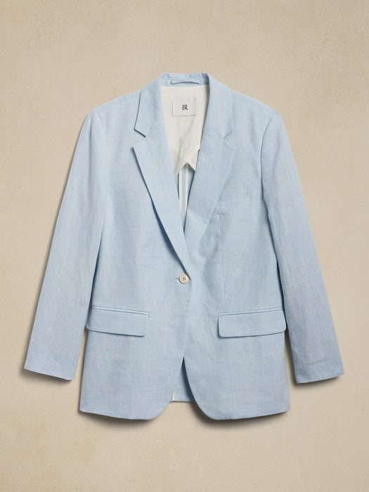 Lina Relaxed Linen Blazer