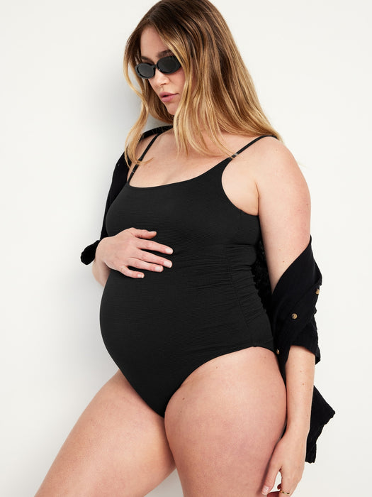 Maternity Scoop-Neck One-Piece Swimsuit