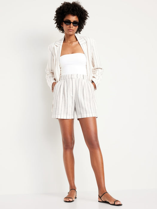 Extra High-Waisted Taylor Trouser Shorts -- 5-inch inseam