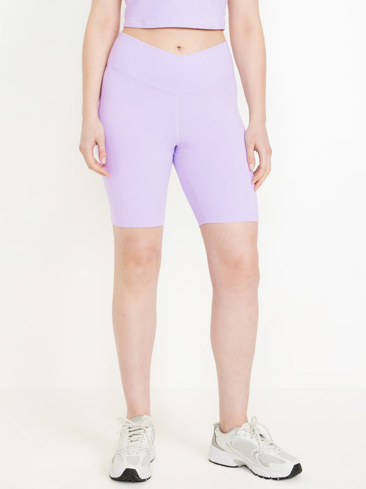 Extra High-Waisted PowerChill Biker Shorts -- 8-inch inseam