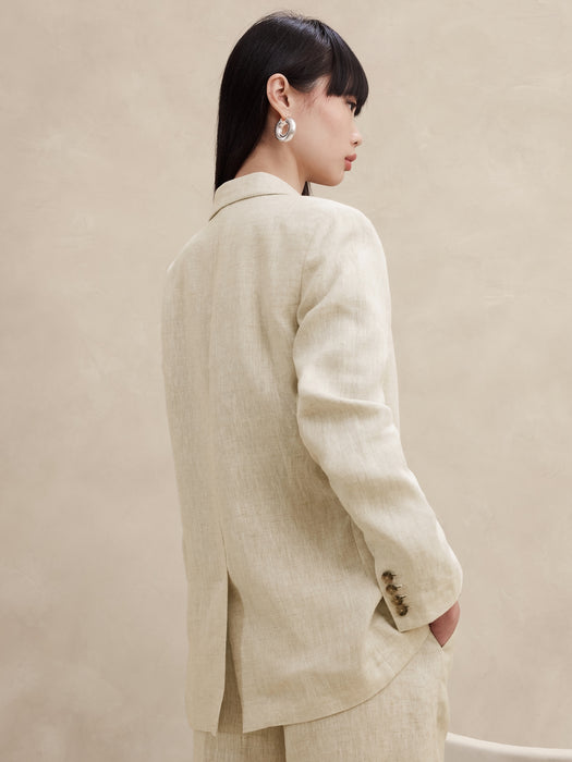Lina Relaxed Linen Blazer