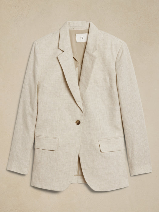 Lina Relaxed Linen Blazer