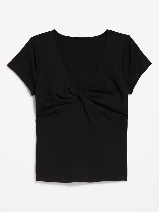 Fitted Twist-Front Top