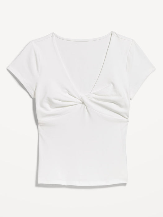 Fitted Twist-Front Top