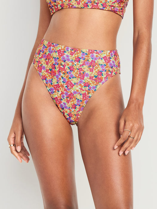 Extra High-Waisted French-Cut Swim Bottoms