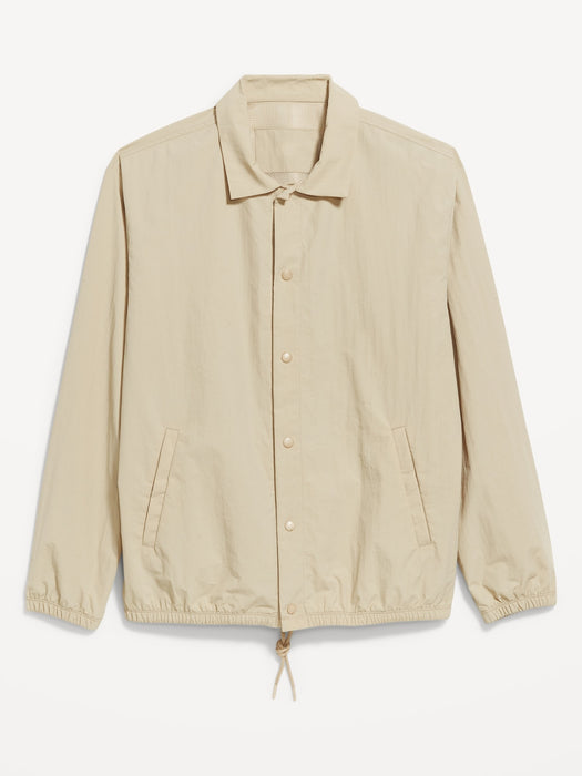Water-Resistant Snap-Front Jacket