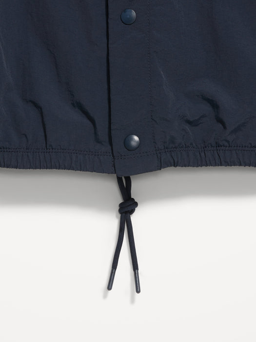 Water-Resistant Snap-Front Jacket