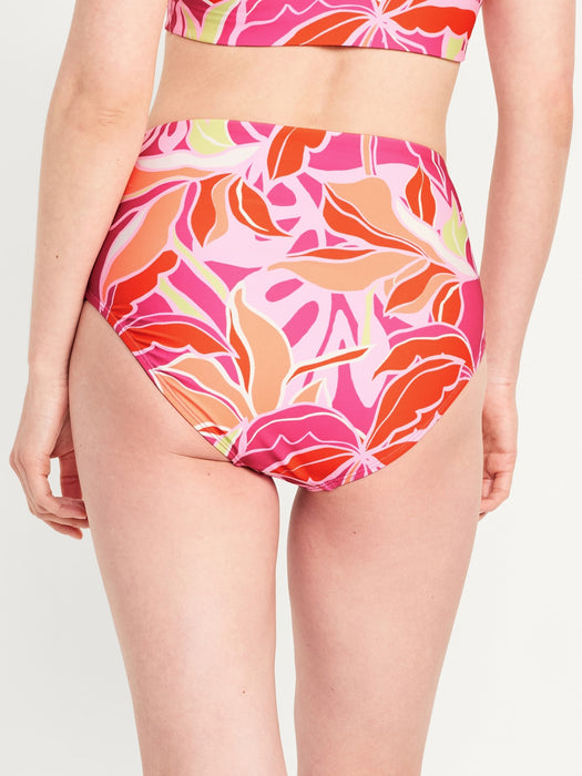 High-Waisted French-Cut Bikini Swim Bottoms