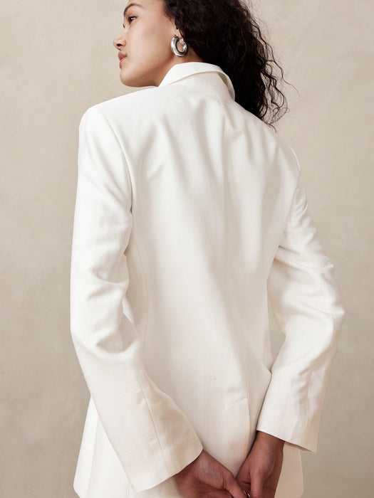 Hourglass Italian Viscose-Linen Blazer