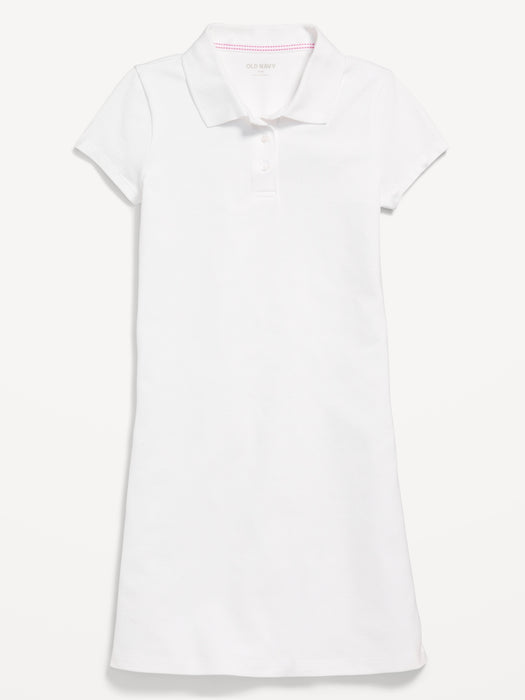 School Uniform Pique Polo Dress for Girls