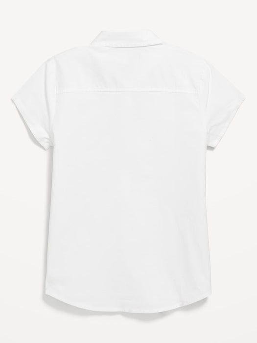 School Uniform Short-Sleeve Shirt for Girls