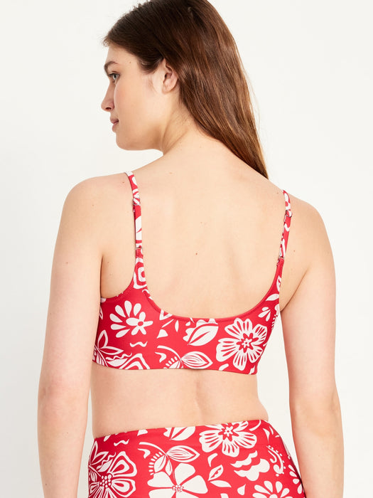 Scoop-Neck Bikini Swim Top