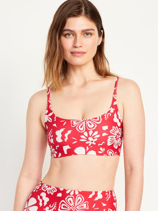 Scoop-Neck Bikini Swim Top