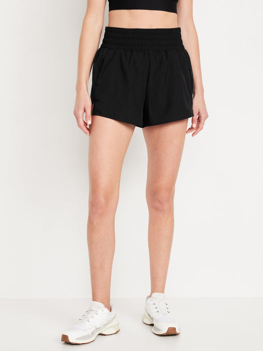 Extra High-Waisted Run Shorts -- 3-inch inseam